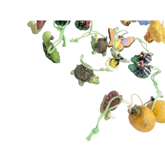 Vintage Resin Miniature Fruit & Animal hanging Ornaments Figurine Charms Set - Picture 9 of 11